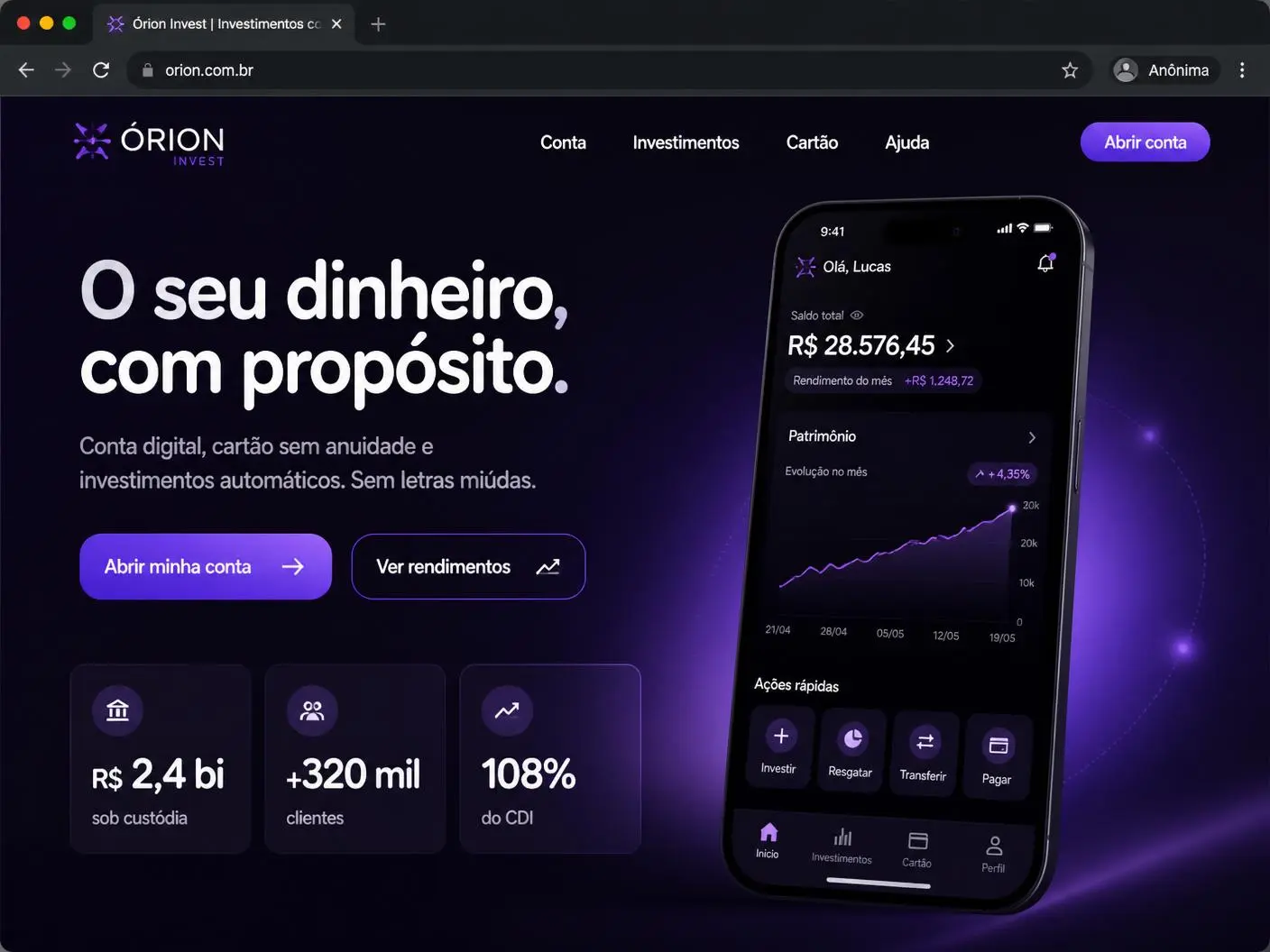 Projeto Órion Invest
